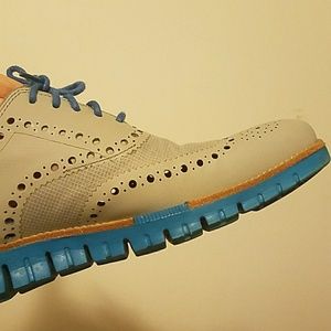 Cole haan zerogrand wingtip ivory
